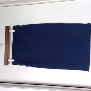 Navy blue long skirt